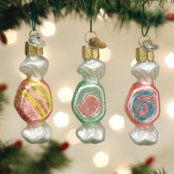 Salt Water Taffy Set (3pc) Ornament Old World Christmas