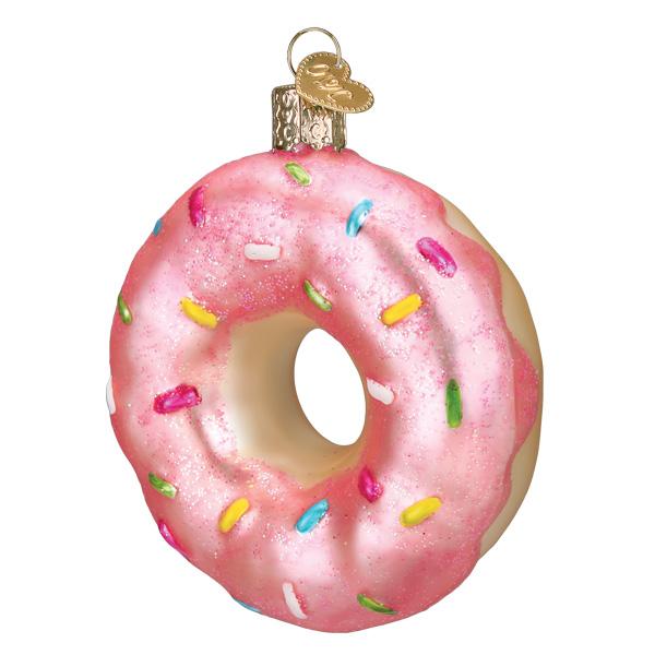 Pink Sprinkles Donut Ornament Old World Christmas