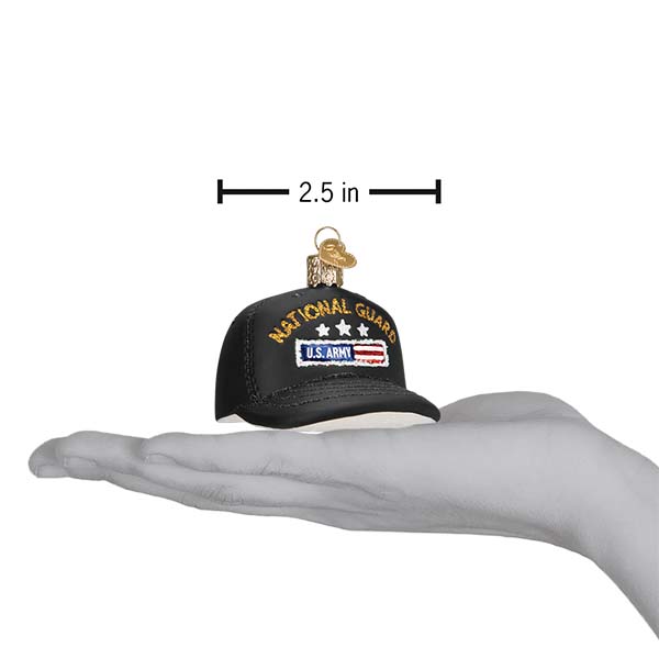 National Guard Cap Ornament Old World Christmas