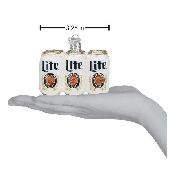 Miller Lite Six Pack Ornament Old World Christmas