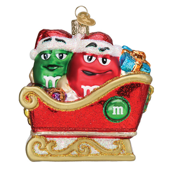 M&M'S In Sleigh Ornament Old World Christmas