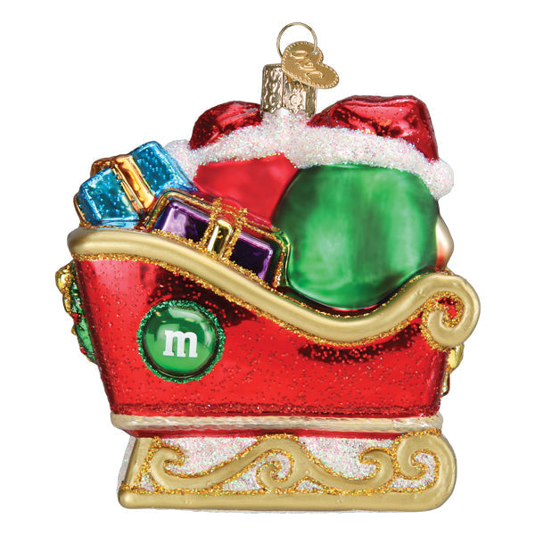 M&M'S In Sleigh Ornament Old World Christmas