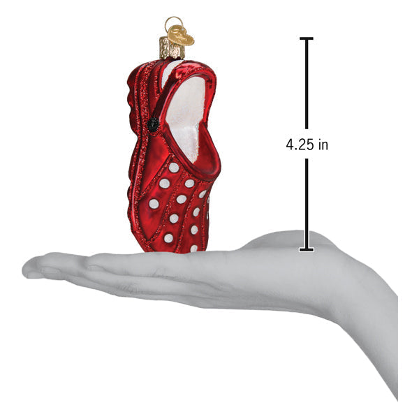 Rubber Clog Ornament Old World Christmas