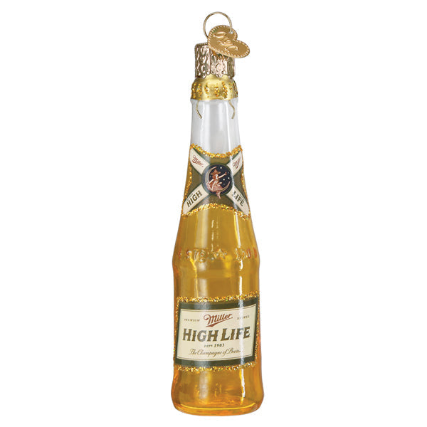 Miller High Life Bottle Ornament Old World Christmas