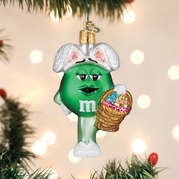 M&M'S Green Easter Ornament Old World Christmas