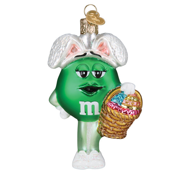M&M'S Green Easter Ornament Old World Christmas
