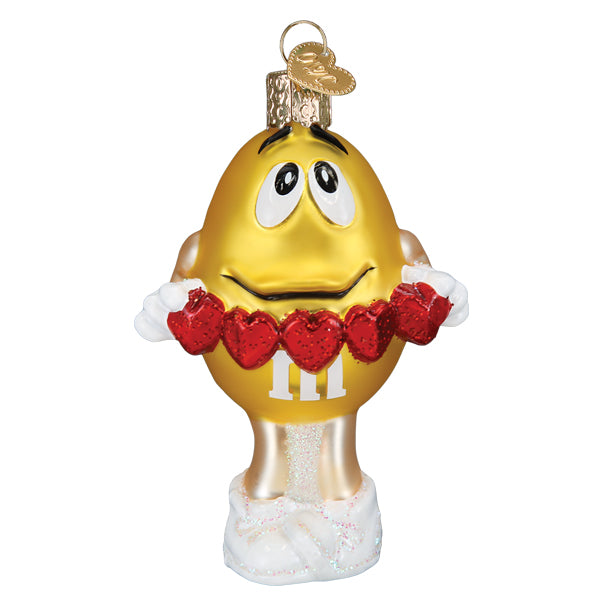 M&M'S Yellow Love You Ornament Old World Christmas