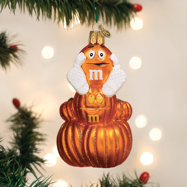 M&M'S Orange Autumn Ornament Old World Christmas