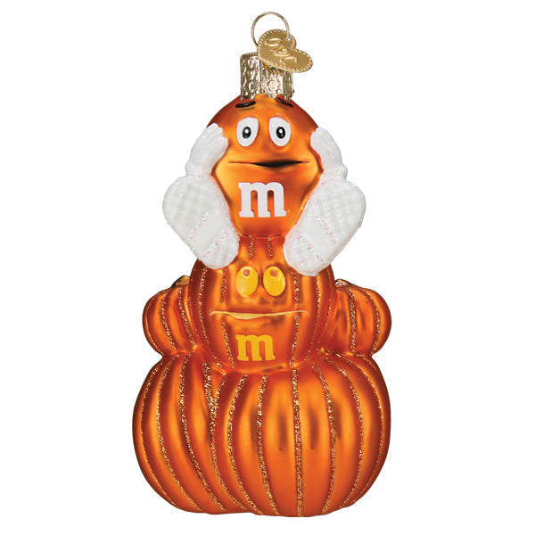 M&M'S Orange Autumn Ornament Old World Christmas