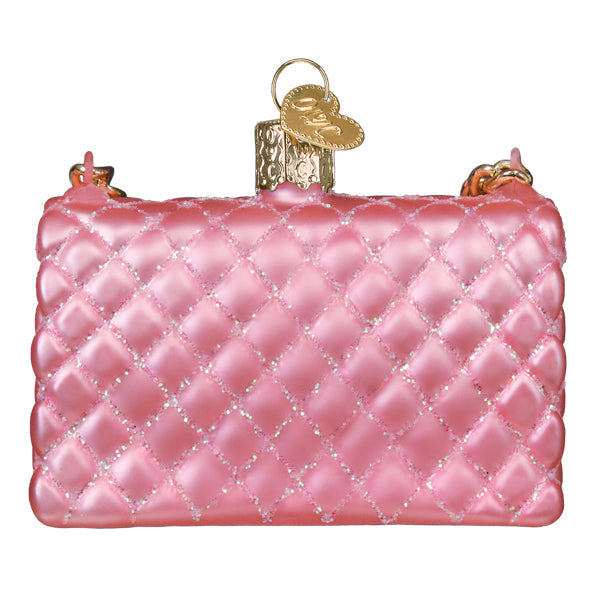 Quilted Purse Ornament Old World Christmas