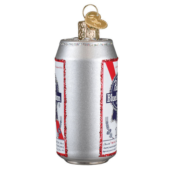 Pabst Blue Ribbon Beer Can Ornament Old World Christmas