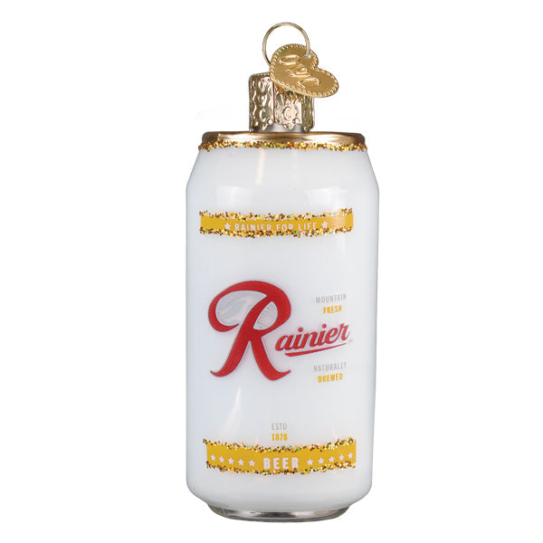 Rainier Beer Can Ornament Old World Christmas