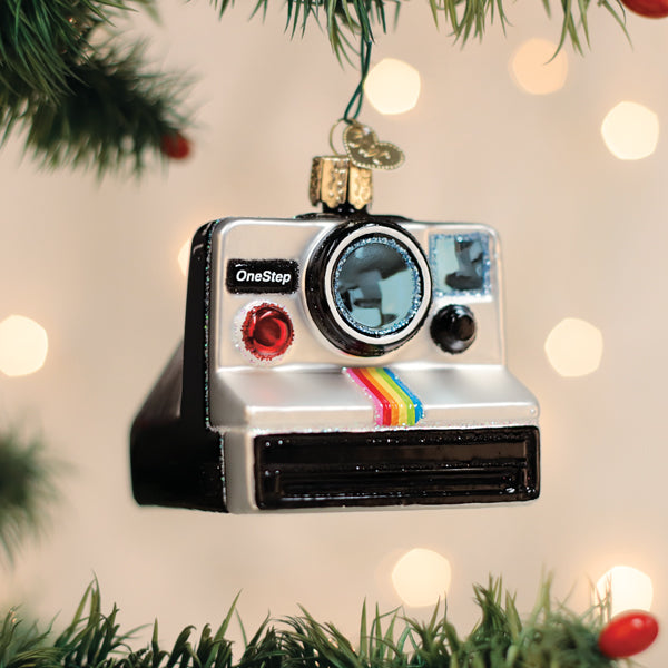 Polaroid Onestep Camera Ornament Old World Christmas