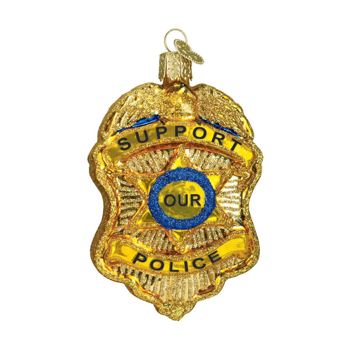 Police Badge Ornament Old World Christmas