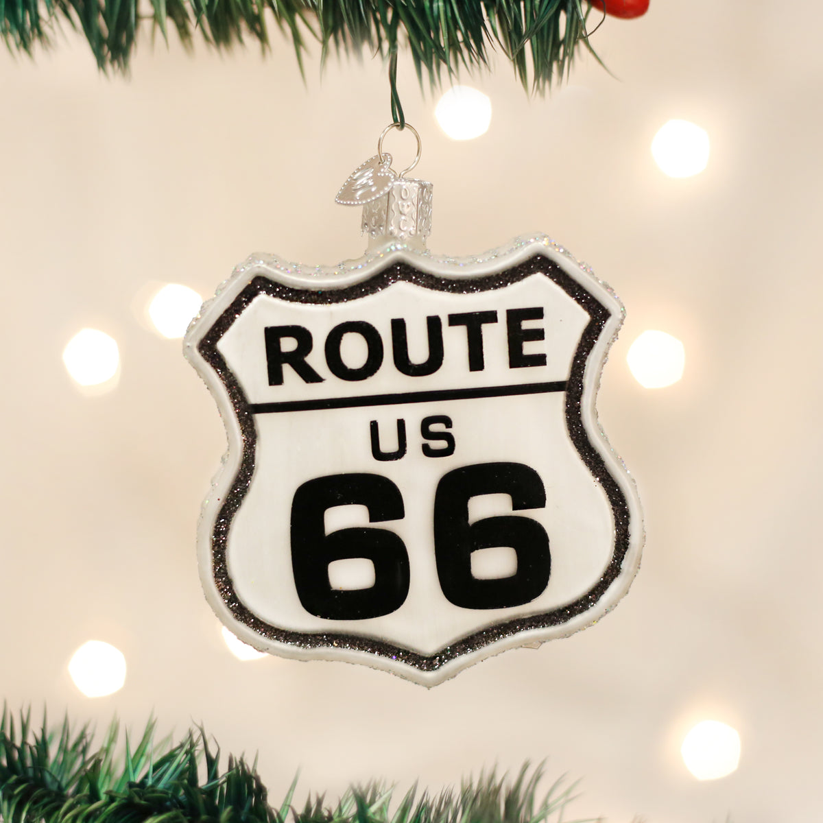 Historic Route Sign Ornament Old World Christmas