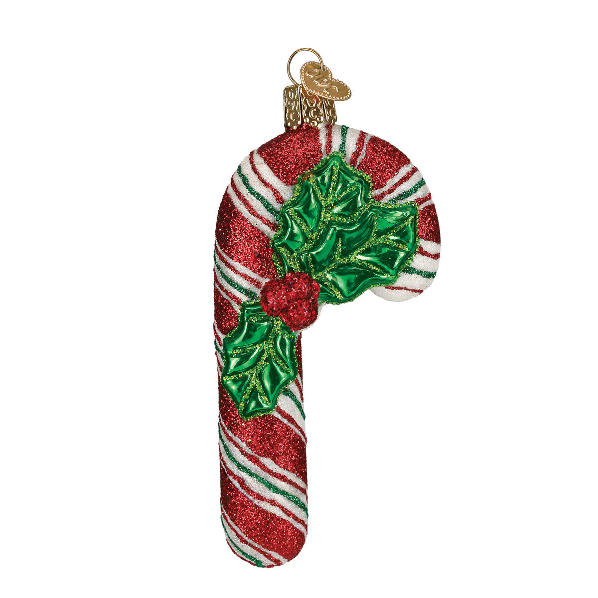 Glistening Candy Cane Ornament Old World Christmas