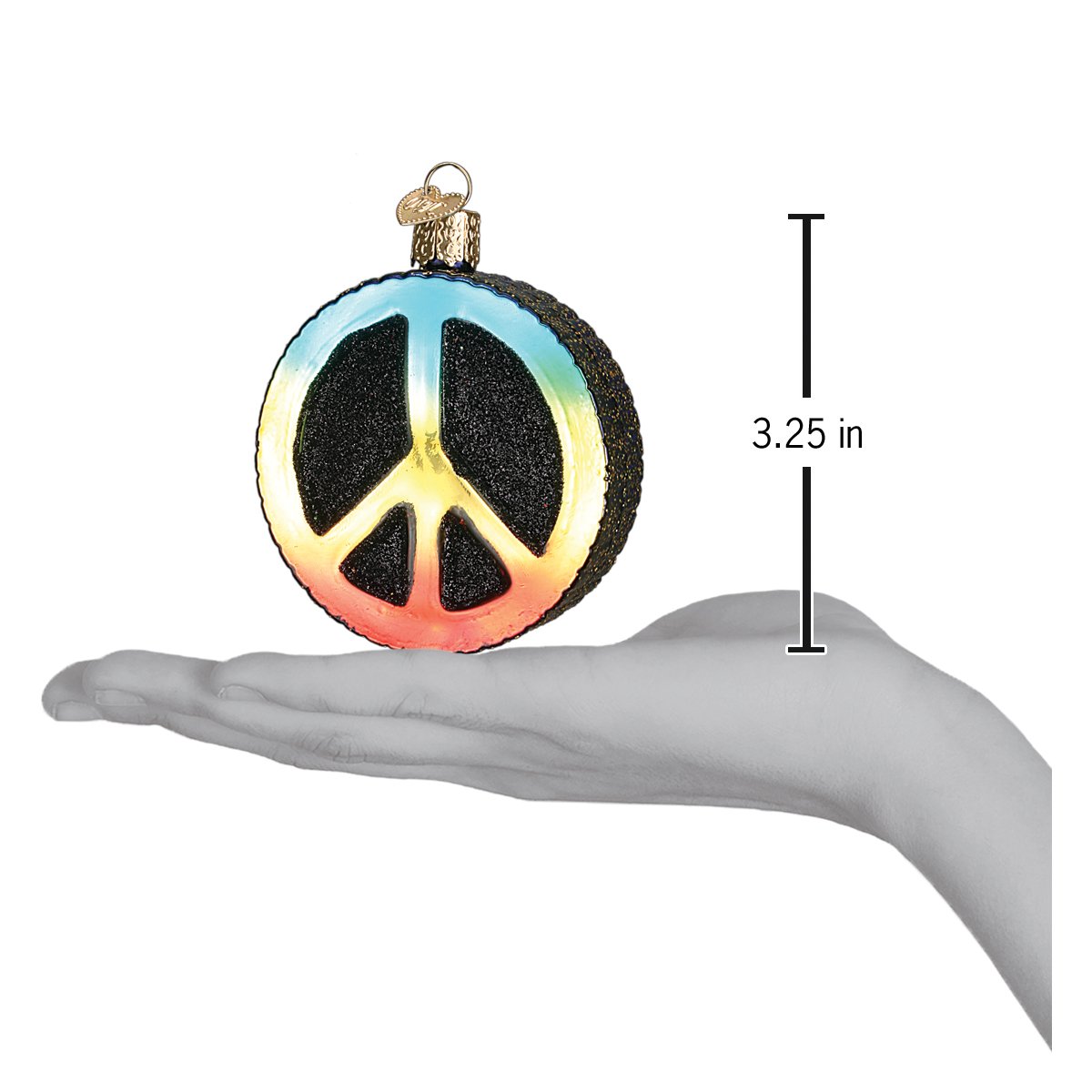 Peace Sign Ornament Old World Christmas