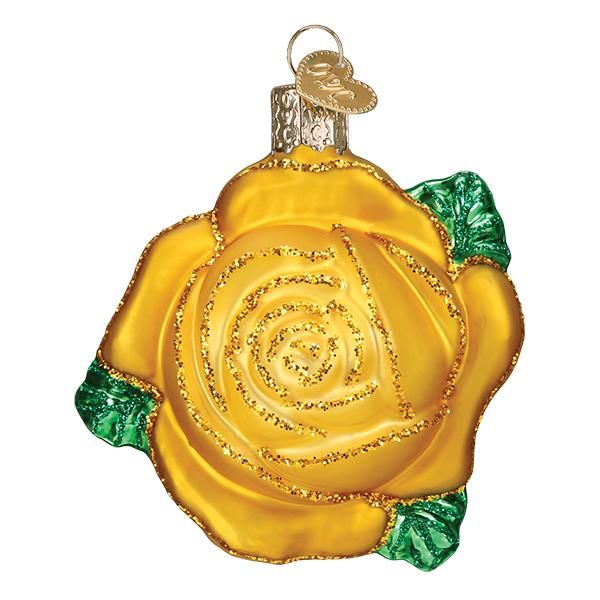Yellow Rose Ornament Old World Christmas