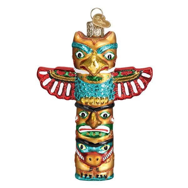 Totem Pole Ornament Old World Christmas