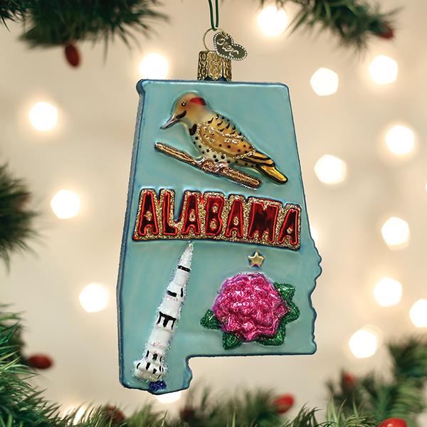 State Of Alabama Ornament Old World Christmas
