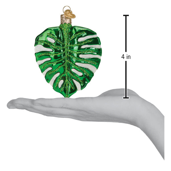 Monstera Leaf Ornament Old World Christmas