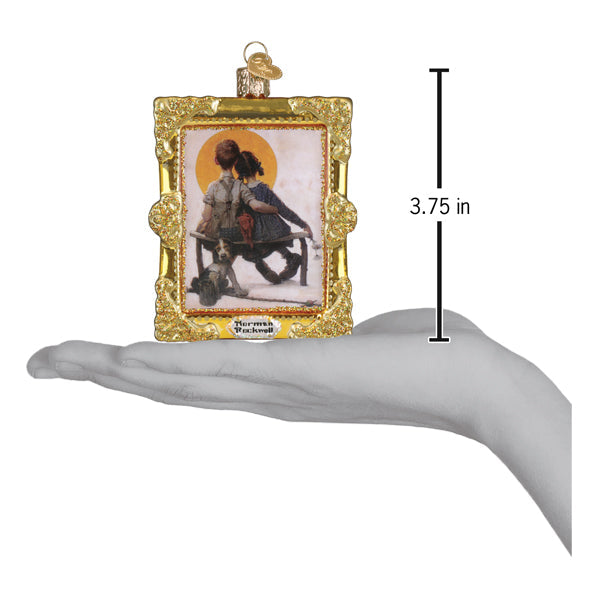 Norman Rockwell Boy & Girl Ornament Old World Christmas