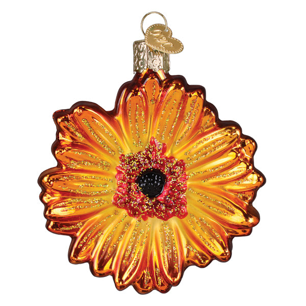 Sunset Gerbera Daisy Ornament Old World Christmas