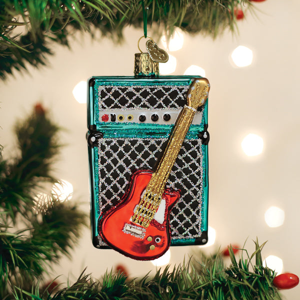 Guitar & Amp Ornament Old World Christmas