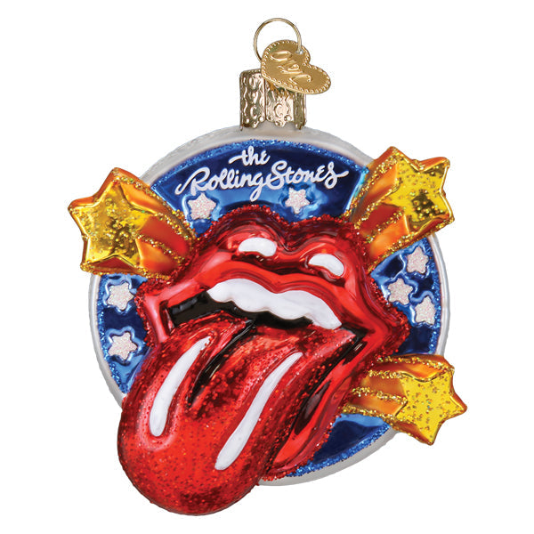 The Rolling Stones Tongue Ornament Old World Christmas