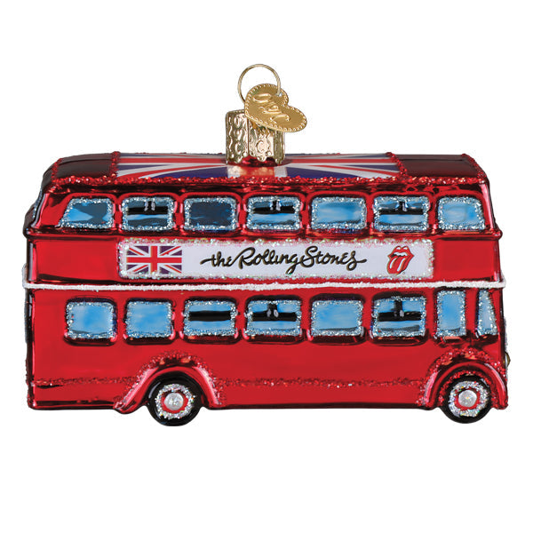 The Rolling Stones British Bus Ornament Old World Christmas