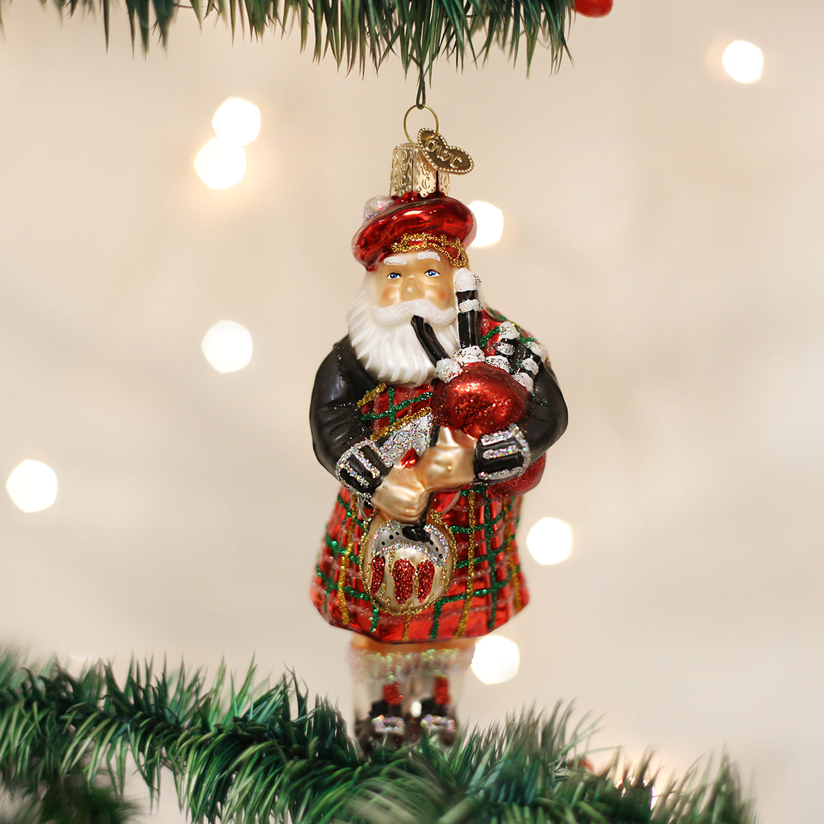 Highland Santa Ornament Old World Christmas