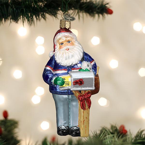 Postman Santa Ornament Old World Christmas