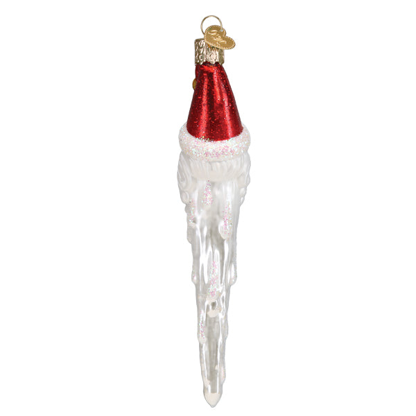 Jingle Bell Santa Icicle Ornament Old World Christmas