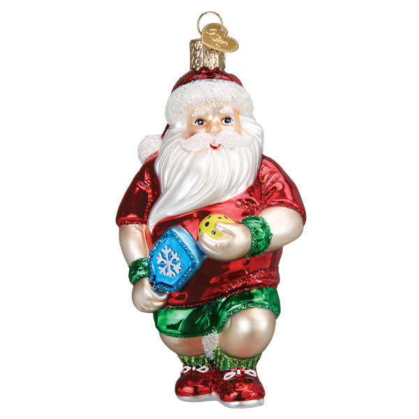 Pickleball Santa Ornament Old World Christmas