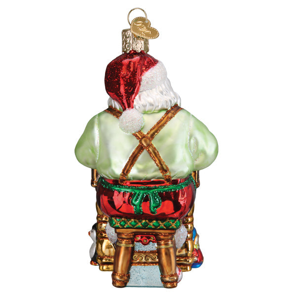 Workshop Santa Ornament Old World Christmas