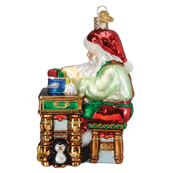 Workshop Santa Ornament Old World Christmas