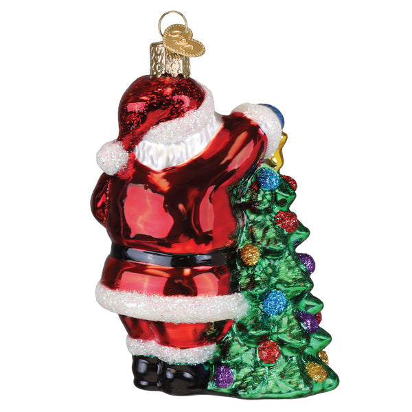 2025 Santa With Tree Ornament Old World Christmas