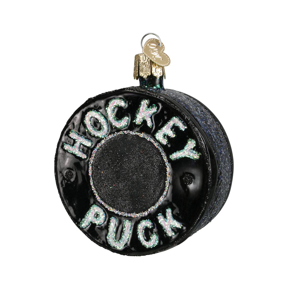 Hockey Puck Ornament Old World Christmas