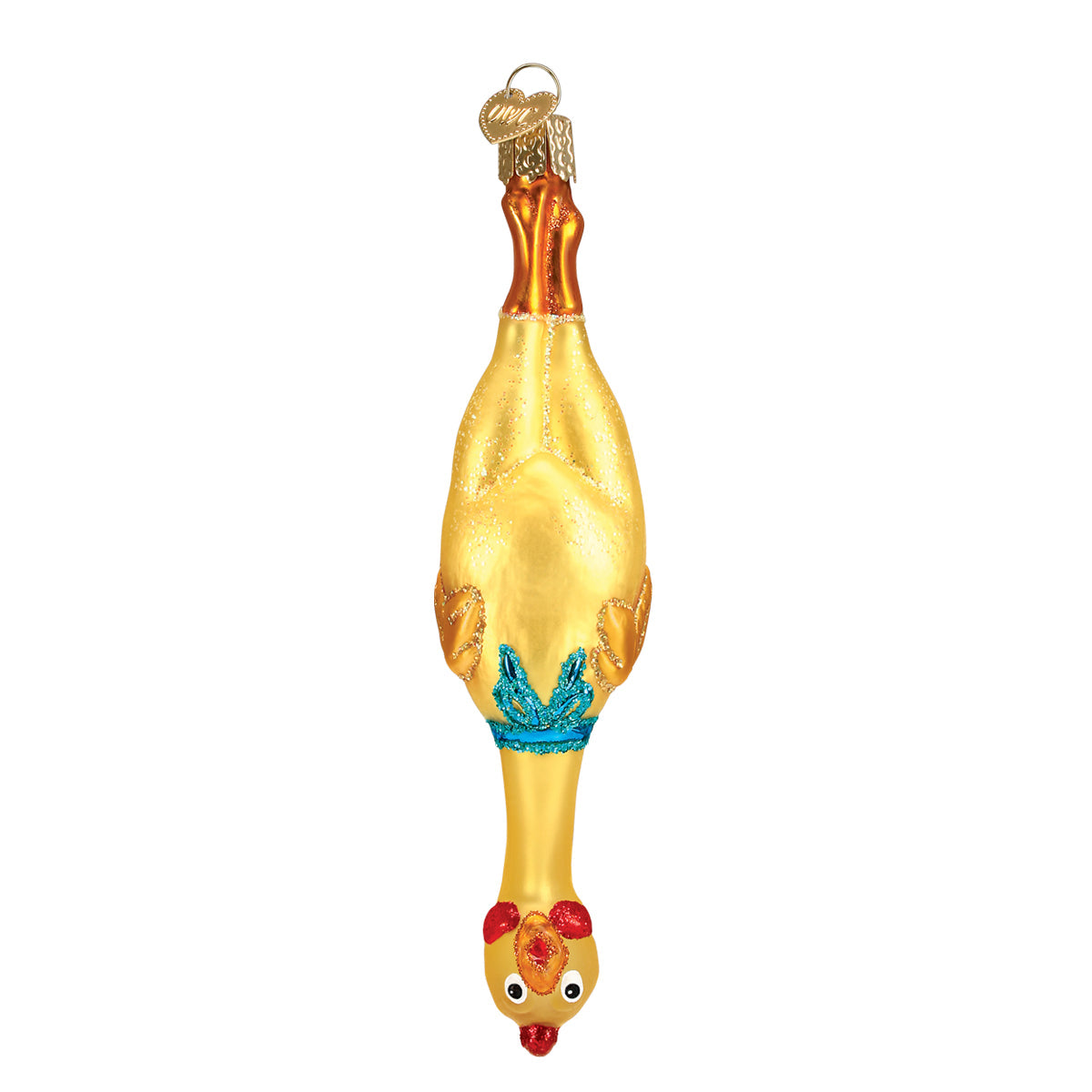 Rubber Chicken Ornament Old World Christmas