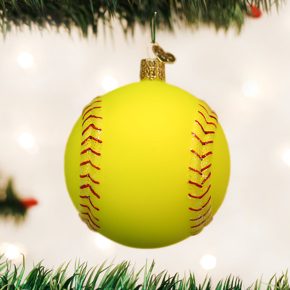 Softball Ornament Old World Christmas