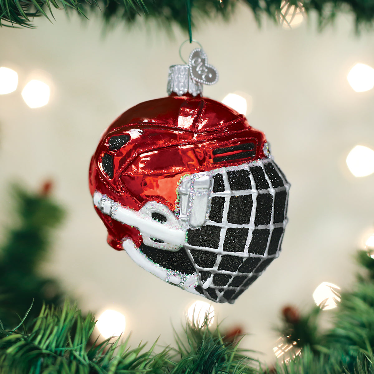 Hockey Helmet Ornament Old World Christmas