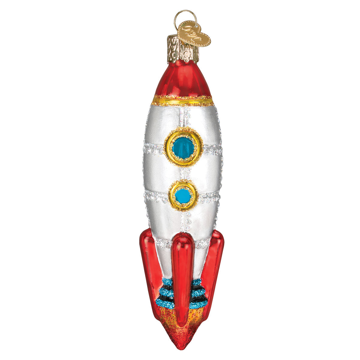 Toy Rocket Ship Ornament Old World Christmas