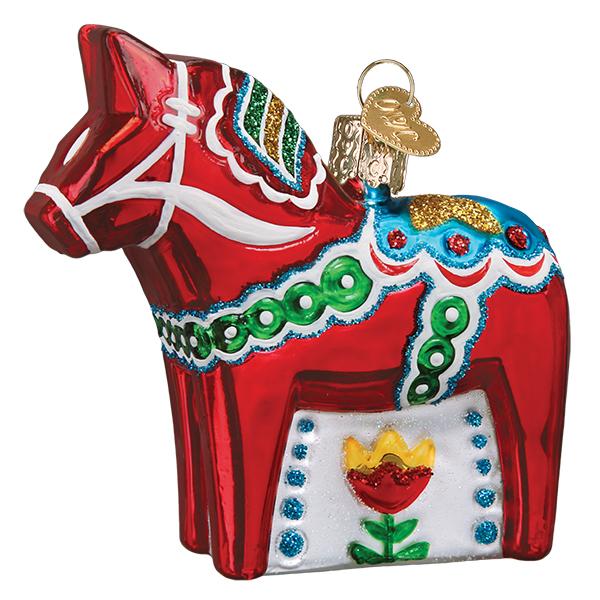 Swedish Dala Horse Ornament Old World Christmas