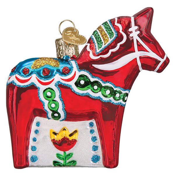 Swedish Dala Horse Ornament Old World Christmas