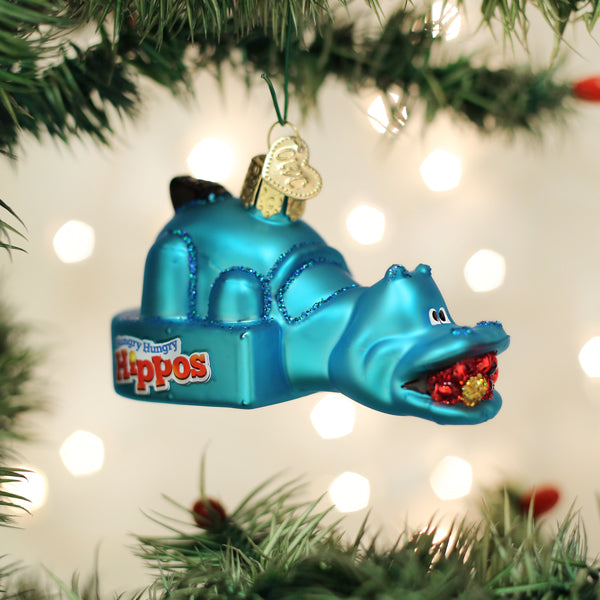 Hungry Hungry Hippos Ornament Old World Christmas