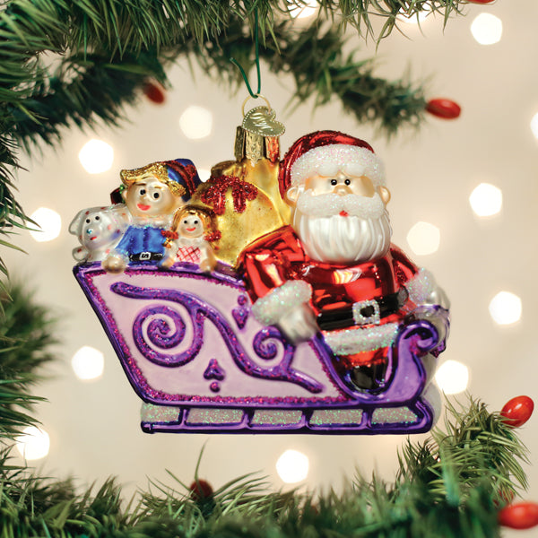 Santa And Friends Ornament Old World Christmas