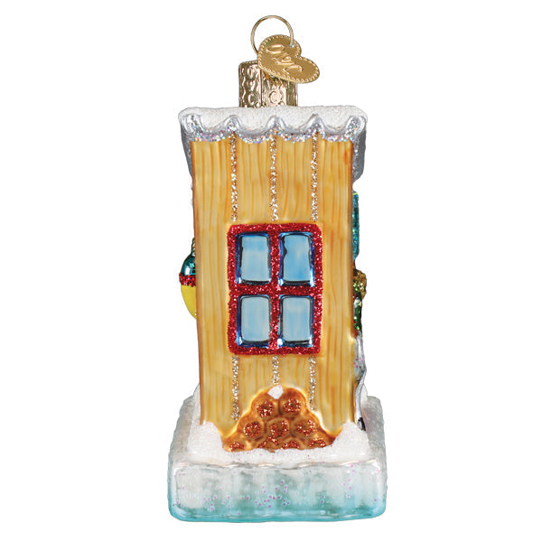 Ice Fishing Shanty Ornament Old World Christmas