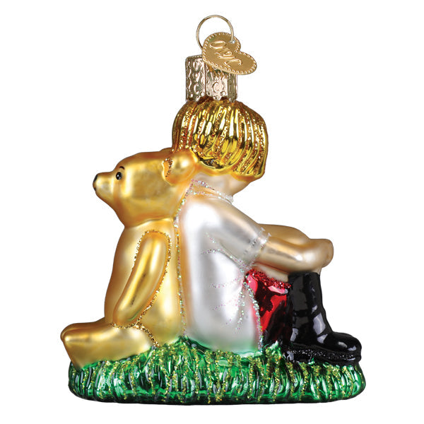 Winnie And Christopher Robin Ornament Old World Christmas