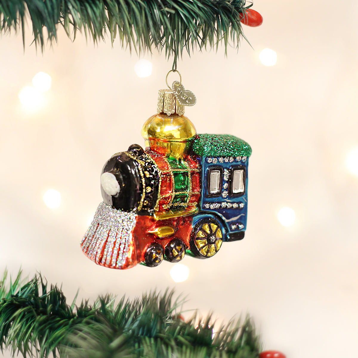 Small Locomotive Ornament Old World Christmas