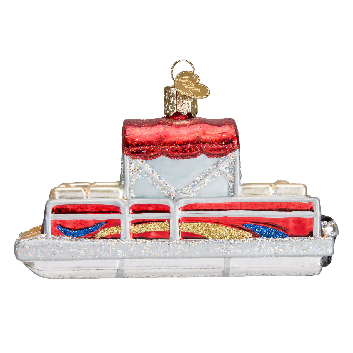 Pontoon Boat Ornament Old World Christmas